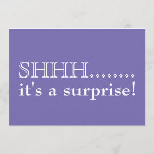 Invitación Shhh... Es una sorpresa de cumpleaños número 50