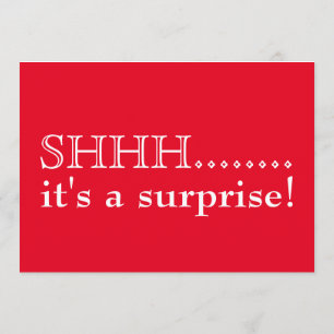 Invitación Shhh... Es una sorpresa de cumpleaños número 50
