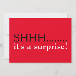 Invitación Shhh... Es una sorpresa de cumpleaños número 50 In