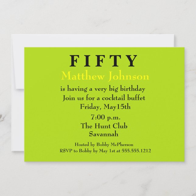 Invitación Shhhh... ¡¡¡¡¡¡¡Es una sorpresa!!!!! (Anverso)