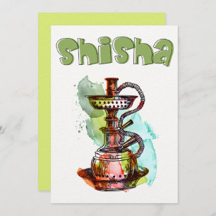 Invitación Shisha Hookah Arguileh・・・・・・・・・・・・・・・・.