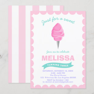 Invitación Shoppe elegante dulce Candyland del bebé del
