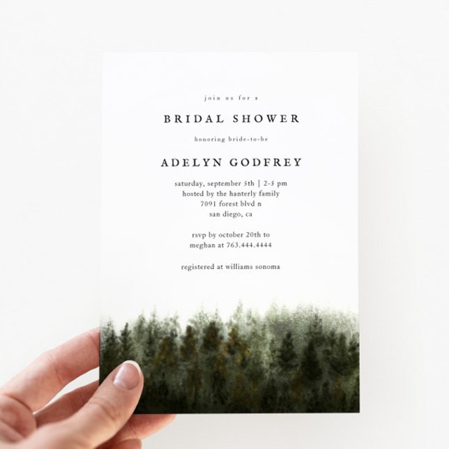 Invitación Shower Forest Bridal (Subido por el creador)