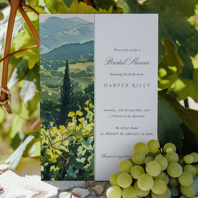Invitación Shower Napa Valley (Subido por el creador)