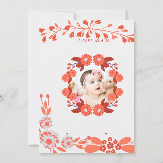 Invitación ¡Showering_ [Nombre de la futura mamá] con amor! (Anverso)