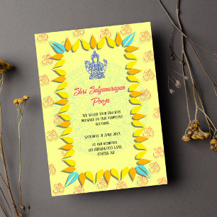 Invitación Shri Satyanarayan Pooja Hindú