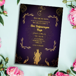 Invitación Shri Satyanarayan Pooja Hindu