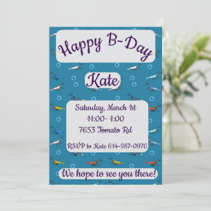 Invitación Shrimp Feliz cumpleaños