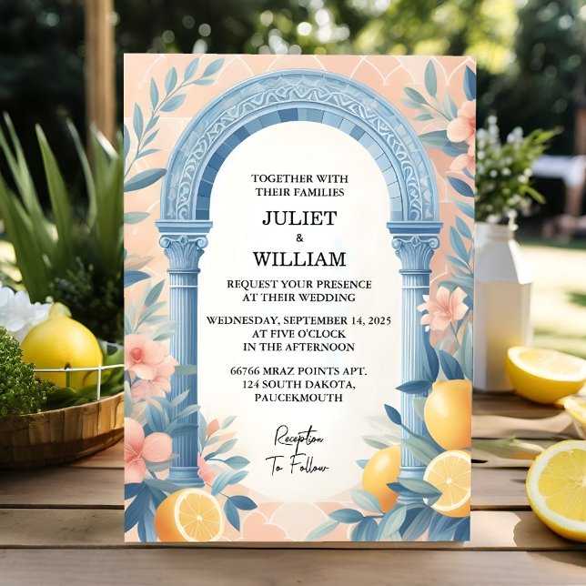 Invitación Si Arch Food Fun Fruit Lime Lemon Boda (Subido por el creador)