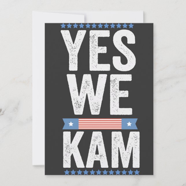 Invitación Sí, la bandera estadounidense de We Kam 2024 (Anverso)