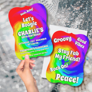 Invitación ¡Sí, nena! 65.º cumpleaños vibrante ola de calor S