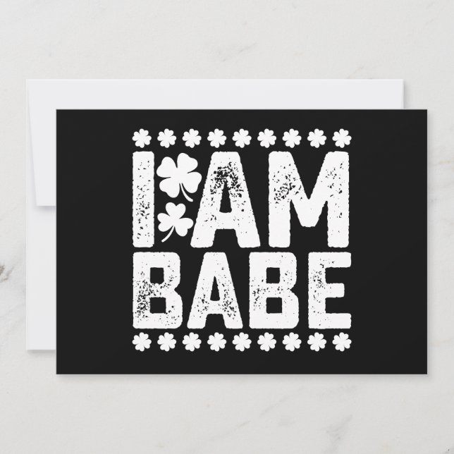 Invitación Si Pierde El Regreso A Babe, Puedo Parar (Anverso)
