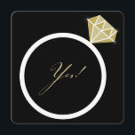 Invitación ¡Sí! Puso Un Anillo De Diamantes En La Fiesta De C<br><div class="desc">Diseñado por fat*fa*tin. Fácil de personalizar con su propio texto,  foto o imagen. Para solicitudes de personalizados,  por favor contacte directamente con fat*fa*tin. Se cobran cargos por personalizado. www.zazzle.com/fat_fa_tin www.zazzle.com/color_therapy www.zazzle.com/fatfatin_blue_knot・・・・・・・. www.zazzle.com/fatfatin_red_knot www.zazzle.com/fatfatin_mini_me www.zazzle.com/fatfatin_box</div>