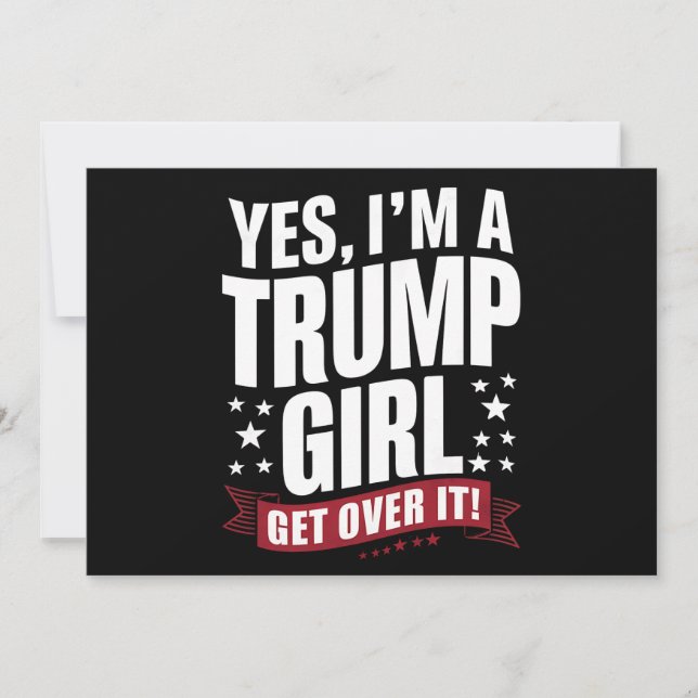 Invitación Sí, soy Chica de Trump, supere las elecciones de 2 (Anverso)