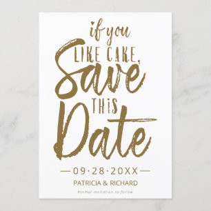 Invitación Si Te Gusta el Pastel Guarda Esta Fecha