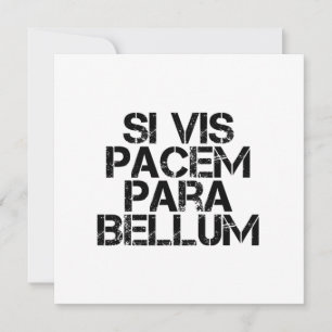 Invitación Si Vis Pacem Para Bellum