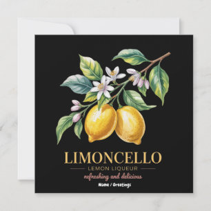 Invitación Sicilia Italia Orgullosos limones italianos fresco