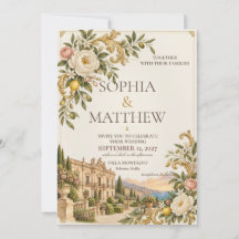 Siciliano Barroco | Boda de Crema y Dorado Antiguo