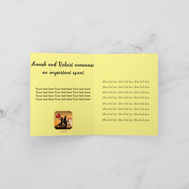 Invitación Siempre amor romántico (Interior)