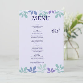 Invitación Siempre Comienza Aquí: Un Menú de Boda