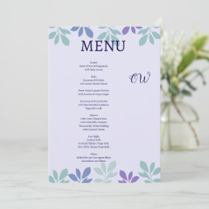 Invitación Siempre Comienza Aquí: Un Menú de Boda