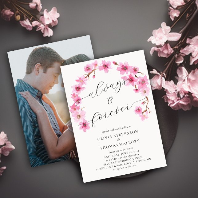 Invitación Siempre para siempre Boda de fotografía de arce de (Subido por el creador)