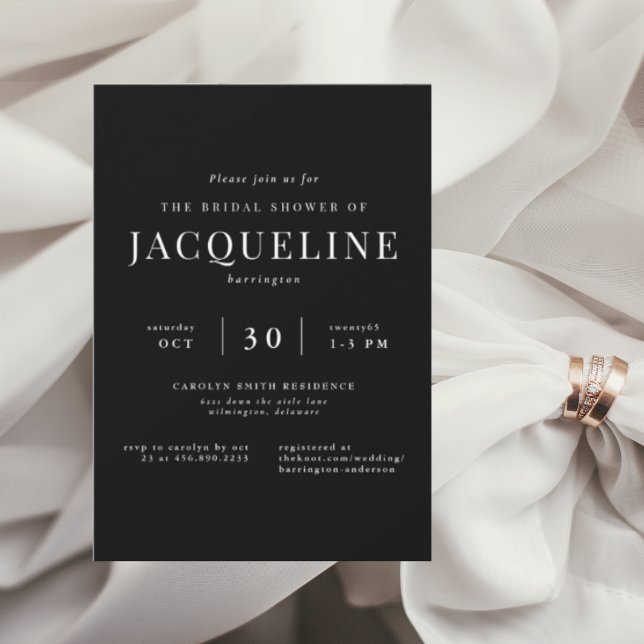 Invitación Siempre tu elegante ducha nupcial (Subido por el creador)