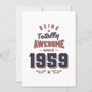 Invitación Siendo Totalmente Increíble desde 1959 Regalo de C