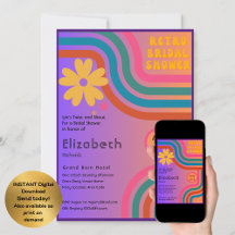 ¡Siente El Golpe! Ducha de novias de los años 70 r