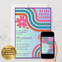 ¡Siente El Golpe! Ducha de novias de los años 70 r