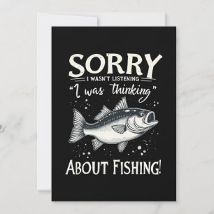 Invitación Siento no haber escuchado que pensaba en pescado
