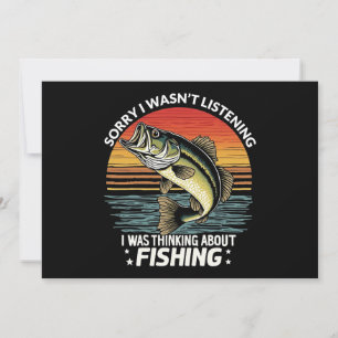 Invitación Siento no haber escuchado que pensaba en pescado