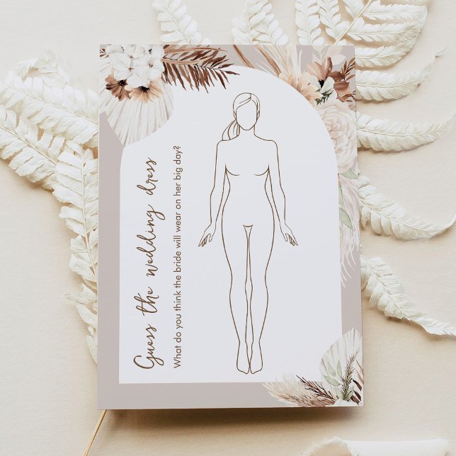 Invitación SIERRA Boho Adivinó El Juego De La Ducha De Vestid (Subido por el creador)