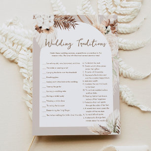 Invitación SIERRA Boho Boda Tradiciones juego de ducha de nov