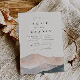 Invitación Sierra Dusk | Boda en la montaña al atardecer del