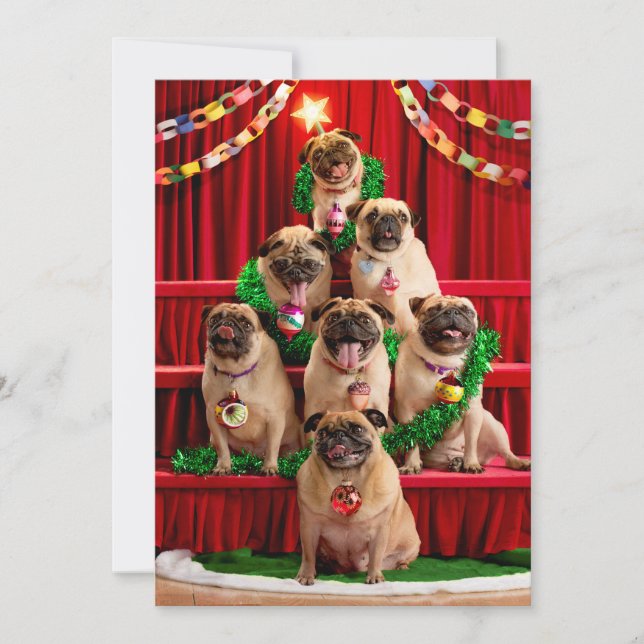 Invitación Siete pugs-a-Posing (Anverso)