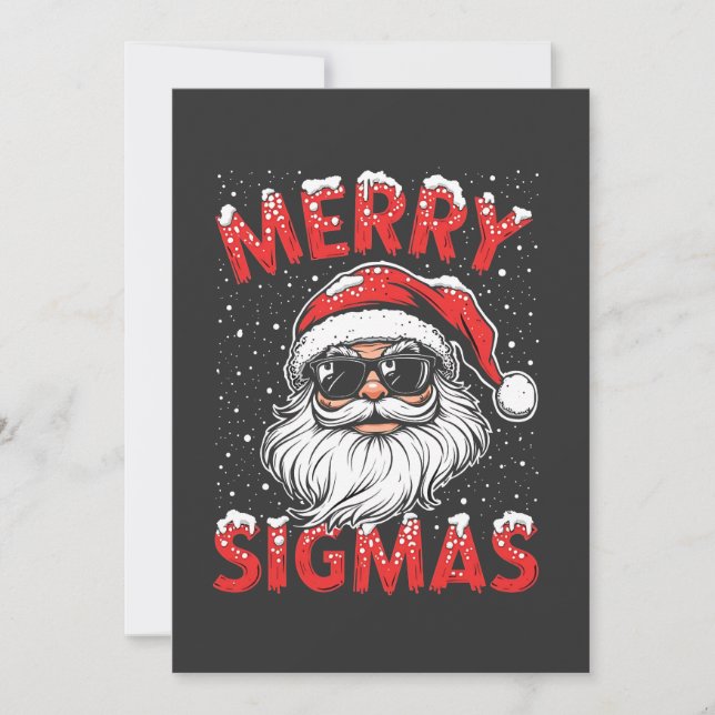 Invitación Sigmas Alegres Navidad Divertida Gen Alpha Escuela (Anverso)