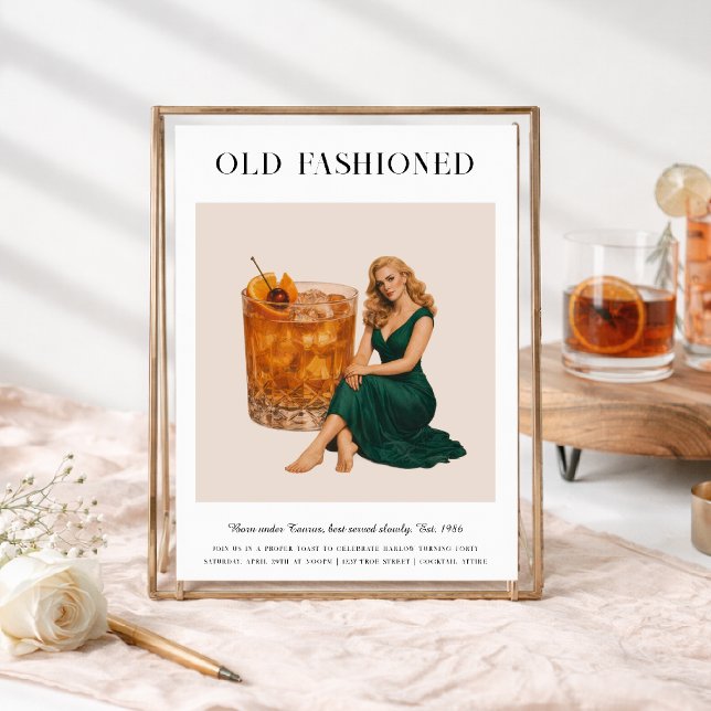 Invitación Signature Cocktail | Taurus Zodiac Birthday (Subido por el creador)