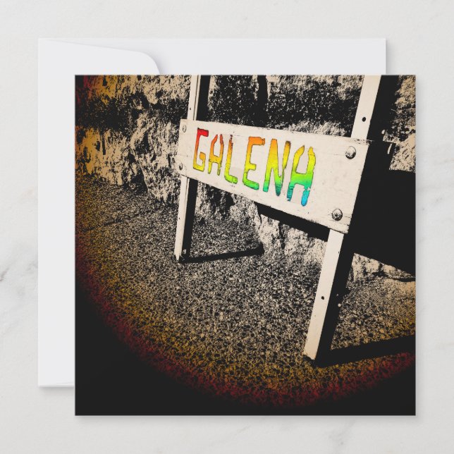 Invitación signo de acera de galena (Anverso)