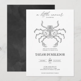 Invitación Signo de estrella Zodiac de cáncer Baby Shower de