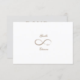 Invitación Signo de Infinito Bodas Nombre Personalizado Respu