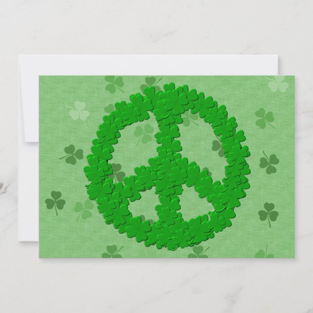 Invitación Signo de la paz del día de St Patrick (Anverso)