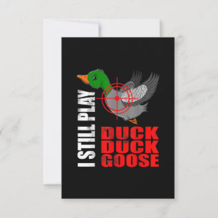 Invitación Sigo Jugando Caza Grasa Grasa Graciosa De Pato