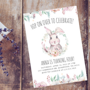 Invitación Sigue Celebrando El Cumpleaños De Los Conejitos