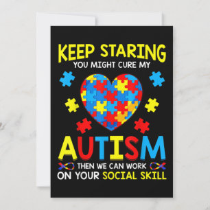 Invitación Sigue mirando, podrías curar mi autismo