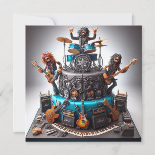 Invitación SIGUEN ROCKEANDO, Celebración de cumpleaños de adu