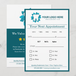 Invitación Siguiente cita dental editable