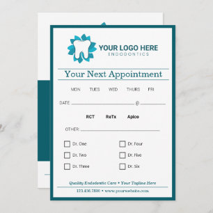 Invitación Siguiente cita dental editable