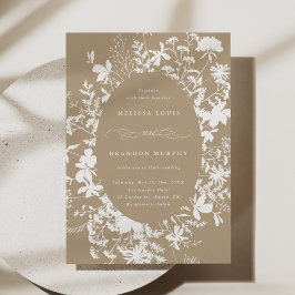 Invitación Silhouette Boda Tan