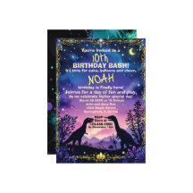 Silhouette de dino con tema de dinosaurios nocturn